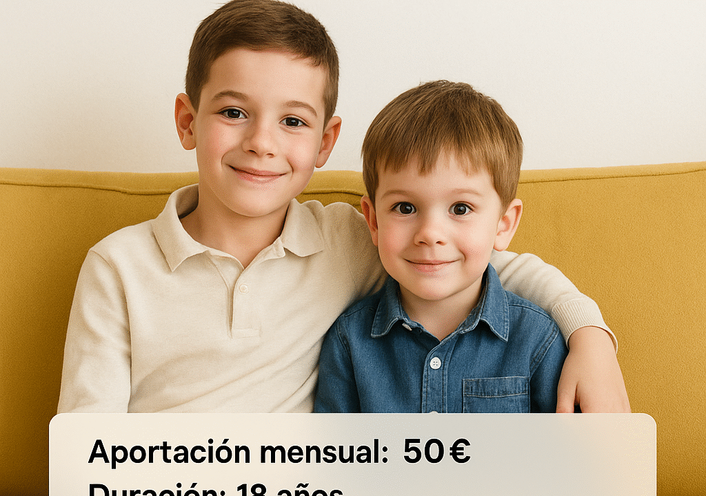 Cómo cambiar el futuro financiero de tus hijos con solo 50€ al mes